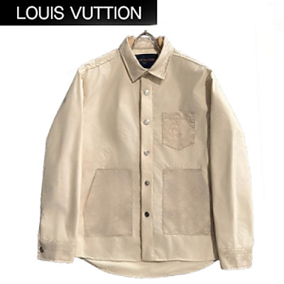 LOUIS VUITTON-021914 루이비통 아이보리 모노그램 디테일 셔츠 남성용