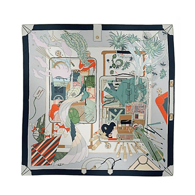 HERMES-H004119S 에르메스 베이지 Bagage a Main 스카프