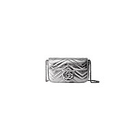 GUCCI-476433 1712 구찌 라이트 그레이 GG 마몽 수퍼 미니백