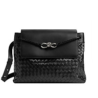 BOTTEGA VENETA-805969 보테가 베네타 카키 라지 안디아모 메신저 백