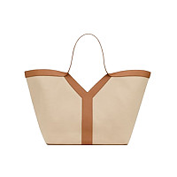 SAINT LAURENT-817602 생 로랑 브라운 카프스킨 y 토트 백