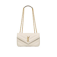 SAINT LAURENT-801437 생 로랑 오렌지 마틀라세 램스킨 loulou 스몰백