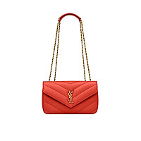 SAINT LAURENT-801437 생 로랑 화이트 마틀라세 램스킨 loulou 스몰백