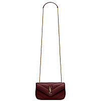 SAINT LAURENT-821749 생 로랑 화이트 램스킨 loulou 토이
