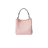 GUCCI-815118 9641 구찌 베이지/화이트 GG 엠블럼 미니 버킷백
