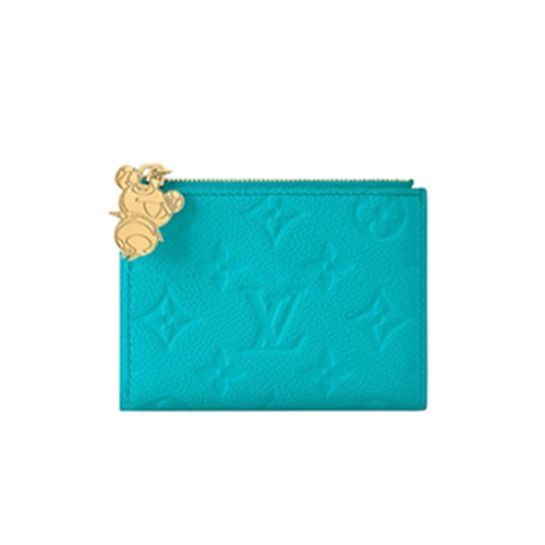 LOUIS VUITTON-M14089 루이비통 카비라 블루 모노그램 앙프렝뜨 LV x TM 리사 월릿