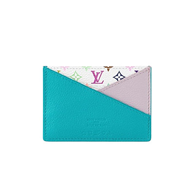 LOUIS VUITTON-M14090 루이비통 카비라 블루 LV x TM 크리스크로스 카드 홀더