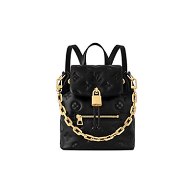 LOUIS VUITTON-M13387 루이비통 블랙 모노그램 램스킨 쿠상 백팩 미니