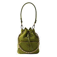 PRADA-1BH038 프라다 블랙 리에디션 1995 체인 리나일론 숄더백 17cm
