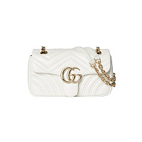 GUCCI-837280 1000 구찌 라이트 블랙 가죽 GG 마몽 스몰 숄더백