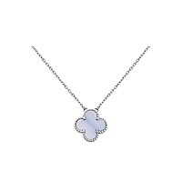 VAN CLEEF ARPELS-VCARD3 반클리프 실버/레드 빈티지 알함브라 펜던트