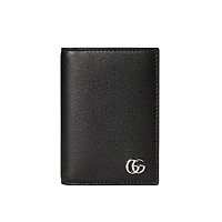 GUCCI-835053 1059 구찌 블랙/오렌지 GG 마몽 바이폴드 카드 케이스