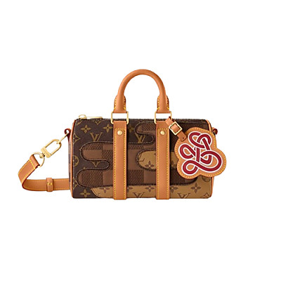 LOUIS VUITTON-M15076 루이비통 오프 화이트 모노그램 헤리티지 키폴 반둘리에 25