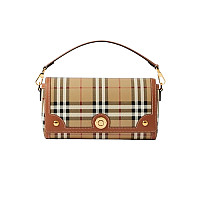 BURBERRY-80975991 버버리 베이지 탑 핸들 노트 백