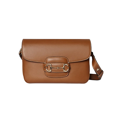 GUCCI-815178 1000 구찌 블랙 가죽 구찌 홀스빗 1955 스몰 숄더백