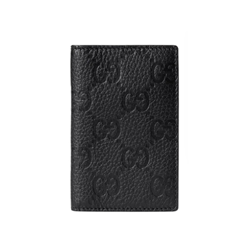 GUCCI-835011 1000 구찌 블랙 GG 레더 구찌 임프린트 카드 케이스