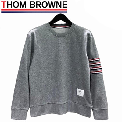 THOM BROWNE-08204 톰 브라운 네이비 스트라이프 장식 스웨트셔츠 남성용