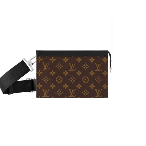LOUIS VUITTON-M14036 루이비통 블랙 모노그램 마카사르 가스통 웨어러블 월릿