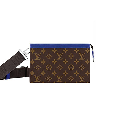 LOUIS VUITTON-M12813 루이비통 블루 모노그램 마카사르 가스통 웨어러블 월릿