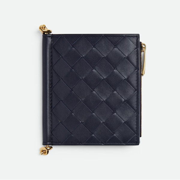 [스페셜오더]BOTTEGA VENETA-788055 스몰 솔스티스 폴더형 지갑 녹터널