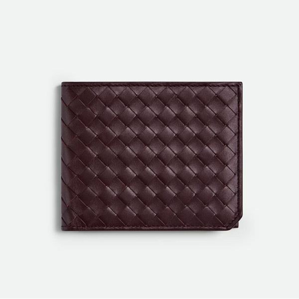 [스페셜오더]BOTTEGA VENETA-796966 인트레치아토 피콜로 폴더형 지갑 다크 바콜로