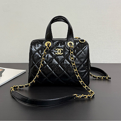 [스페셜오더]CHANEL-121700 샤넬 25A 핸드워크 볼링백 블랙