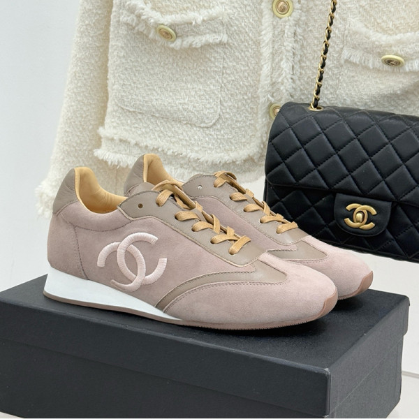 CHANEL-02111 샤넬 CC로고 자수 스니커즈 여성용 (5컬러)