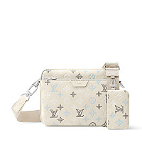 LOUIS VUITTON-M12766 루이비통 그린 모노그램 마카사르 트리오 메신저