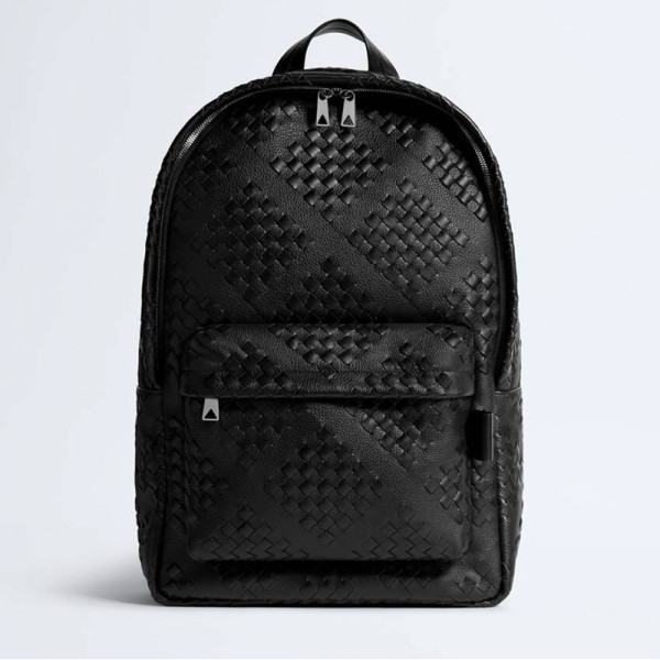 [스페셜오더]BOTTEGA VENETA-828527 보테가 베네타 블랙 미디엄 인트레치아토 백팩