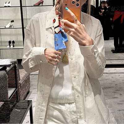 CHANEL-09301 샤넬 2026FW 줄무늬 셔츠