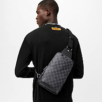 LOUIS VUITTON-M15078 루이비통 그레이 모노그램 글로우 에비뉴 슬링 백