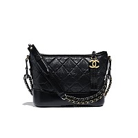 [스페셜오더]CHANEL-A91810 샤넬 블랙 빈티지 카프스킨 가브리엘 쉐브론 호보 백