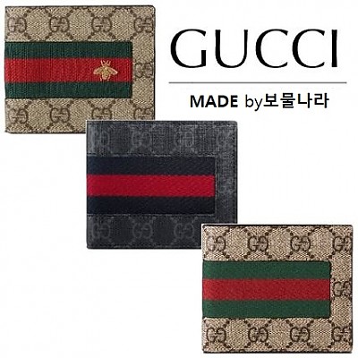 [스페셜오더]GUCCI-408827 1060 구찌 시그니처 Web 2단 지갑