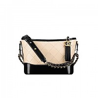 [스페셜오더]CHANEL-A91810 샤넬 블랙 빈티지 카프스킨 가브리엘 쉐브론 호보 백