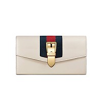 [스페셜오더]GUCCI-476084 6473 구찌 실비 Web 레드 장지갑