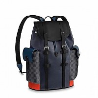 LOUIS VUITTON-M14676 루이비통 블루 모노그램 헤리티지 크리스토퍼 백팩 MM