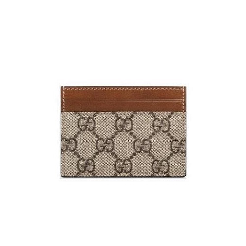 GUCCI-233166 8526 구찌 GG 수프림 캔버스 브라운 카드 케이스