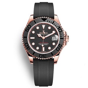 [스페셜오더]ROLEX-롤렉스 요트-마스터 에버로즈 골드 블랙다이얼 시계37mm