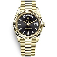 [스페셜오더]ROLEX-롤렉스 데이-데이트 스틸 블랙다이얼 레플리카워치40mm