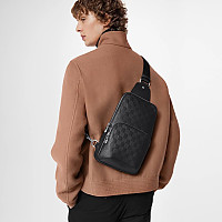 LOUIS VUITTON-M15078 루이비통 그레이 모노그램 글로우 에비뉴 슬링 백