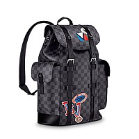 LOUIS VUITTON-M14676 루이비통 블루 모노그램 헤리티지 크리스토퍼 백팩 MM