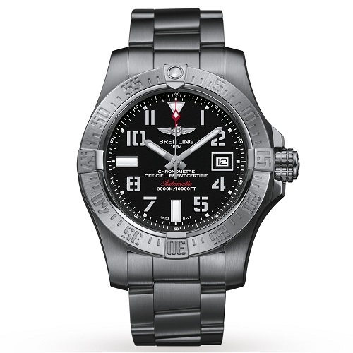 [스페셜오더]BREITLING-브라이틀링 어벤져 II 씨울프 스틸 블랙 남자워치 45mm