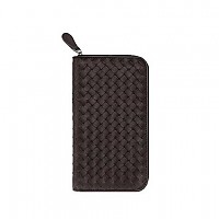 [스페셜오더]BOTTEGA VENETA-114076 보테가 베네타 네로 인트레치아토 VN 짚 어라운드 지갑
