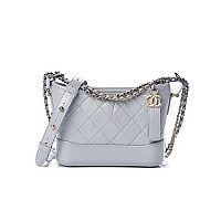 [스페셜오더]CHANEL-A91810 샤넬 블랙 빈티지 카프스킨 가브리엘 쉐브론 호보 백