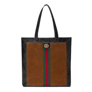 [스페셜오더]GUCCI 519335-2863 구찌 오피디아 Web 스트라이프 스웨이드 라지 토트백