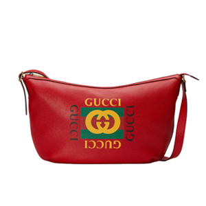 [스페셜오더]GUCCI 523588-6461 구찌 프린트 반달 모양 호보백