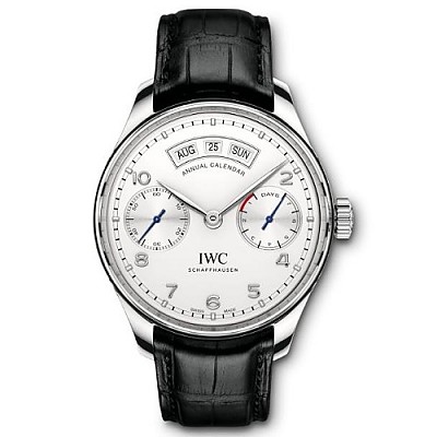 [스페셜오더]IWC-IW503501 IWC 포르투기저 애뉴얼 캘린더 스틸 실버 다이얼 워치 44mm