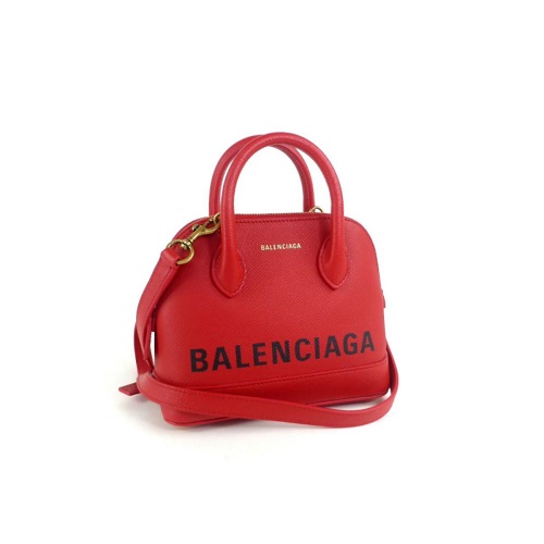 [스페셜오더]BALENCIAGA-525050 발렌시아가 레드 스몰 VILLE XXS 빌 탑 핸들 백