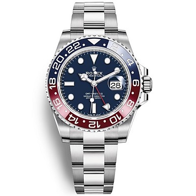 [스페셜오더]ROLEX-롤렉스 GMT-마스터 II 세라믹 베젤 18K 포금 옐로우 골드 블랙다이얼 시계40mm