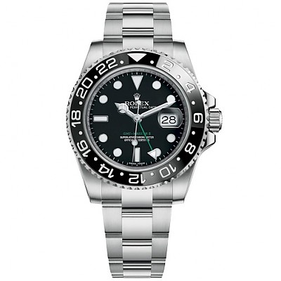 ★[AR팩토리]ROLEX-로렉스 GMT-마스터 II 블루/레드 세라믹 베젤 스틸 쥬빌리 브레슬릿 남성시계 40mm